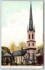 Vintage Pennsylvania, First Presbyterian Church and Parsonage, York, PA c1915 picture