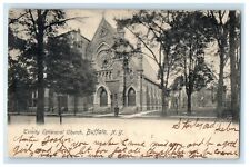 1909 Trinity Episcopal Church Street View Buffalo New York NY Antique Postcard picture