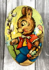 Vintage Paper Mache Easter Bunny w/ Pussywillows 4