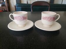 ANTIQUE WEDGWOOD ENGLAND SWARTHMORE COLLEGE PENNSYLVANIA DEMITASSE COFFEE CUPS picture