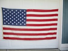 Vintage American Flag Valley Forge Flag Co BEST 5'x8.5  50 Star Large Cotton USA picture