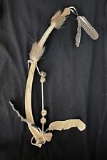Vintage Handmade Native American Ceremonial Buffalo Rib Bone Dance Instrument picture