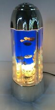 Vtg Aquarium Rotating Motion Lamp Light Spencer Gifts Fish 1990s picture