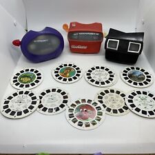Lot of 3 View Master + 21 Discs Dinosaurs Micky Mouse Bambi Hunchback Clifford picture