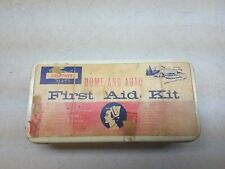 Vintage Allstate Home and Auto First Aid Kit Sears Roebuck and Co Metal Tin picture
