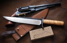 Beautiful Handmade High carbon steel blade bowie knife Ash wood handle picture