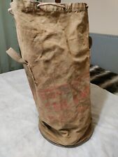 Vintage SOUTHLAND ICE COMPANY Canvas Ice Bag Galvanized Bottom Texas  picture