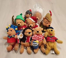 LOT OF (9) Vintage Disney Store Winnie The Pooh Beanbag Plush Toys RETIRED MINI picture