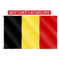 5X3FT Belgium Flag Large Belgian National World Cup Football Sports Fan Support picture