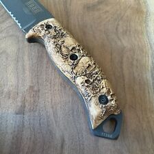Scales compatible with ESEE-5/6 knife custom made skulls picture
