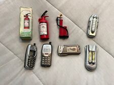 7 Novelty Lighters Fire Extinguisher Bicycle Pump Cell Phones Space Ship picture
