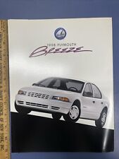 Vintage 1998 Plymouth Breeze New Old Stock Dealership Brochure Eight Pages picture