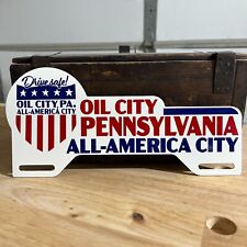 Oil City Pennsylvania All America City Metal License Plate Tag Topper Sign picture