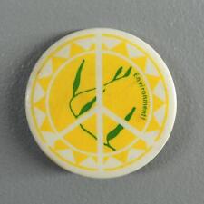 Environment with Peace Symbol Climate Change Hippie Cause Pinback Button picture