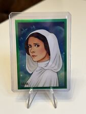 2023 Topps Star Wars Galaxy Princess Leia Women Of The Galaxy GREEN REFRACTOR/99 picture