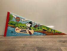 Knott's Berry Farm Peanuts Camp Snoopy Pennant Schulz, 1980s, Rare picture