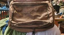 WWII U.S. Army Officer Travel Garment Bag With stencil Of Signed Soldier picture