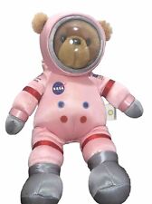 Smithsonian NASA Apollo 14 Pink Space Suit Astronaut Teddy Bear Plush 13” picture
