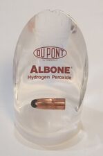 Vintage Dupont Albone Hydrogen Peroxide Bullet Paperweight picture