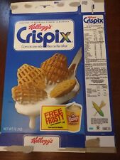 VTG 1989 Kellogg’s Crispix Empty Cereal Box Flat Used ~Wendy's Free Frosty~ picture
