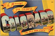 COLORADO Large Letter Postcard 