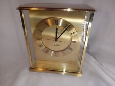 Vintage SETH THOMAS BRASS DESK/MANTLE CLOCK #0162-004 SPRINT CELL PHONE WORKING picture
