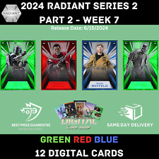 Topps Star Wars Card Trader 2024 RADIANT Series 2 Part 2 WEEK 7 GREEN RED BLUE picture