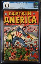 Captain America Comics #22 CGC VG- 3.5 Japanese WWII War Cover Timely 1943 picture