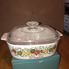 Vintage Corning Ware Le Romarin Spice of Life Casserole Dish w/Lid picture