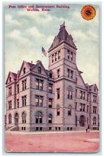 1911 Post Office Government Building Exterior Wichita Kansas KS Vintage Postcard picture
