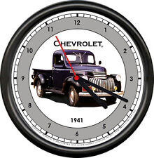 Licensed 1941 Chevy Pickup Truck Vintage Chevrolet General Motors Wall Clock picture