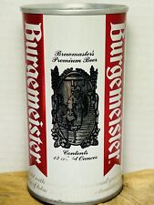 Vintage BURGEMEISTER Premium Flat Top Beer Can Brewed Bottom Opened Peel Tab picture