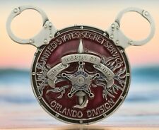 🔥U.S. Secret Service WDW Orlando Field Office Maroon Disney Ears Challenge Coin picture