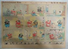 The Katzenjammer Kids Sunday by Knerr from 9/4/1938 Size: 11 x 15 inch picture