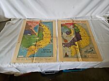 2 VINTAGE NEWSPAPER VIETNAM WAR MAPS 1966 & 1967 Sioux City Journal 22