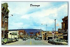 1970 Main Street Classic Cars Building Durango Colorado Antique Vintage Postcard picture