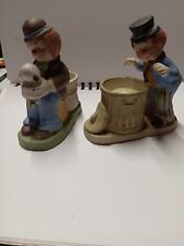 2 Jasco Vintage Luvkins Hobo Clown & 1983 Happy Hobo Candle Toothpick Holder. picture