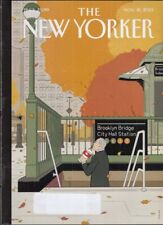 New Yorker cover 11/18 2013 Tomine: Mayor Bloomberg sips big slurp at subway picture
