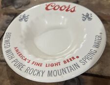 Vintage Coors Beer Ashtray Brewed With Pure Rocky Mountain Spring Water picture