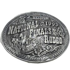 1995 NFR Rodeo Belt Buckle Steer Wrestling National Finals NOS Cowboy Vintage picture
