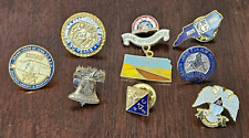 Vintage Mason Freemason Grand Lodge Lapel Pin Lot picture