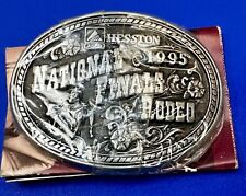 1995 NFR National Finals Rodeo NOS Youth Size Western Belt Buckle picture