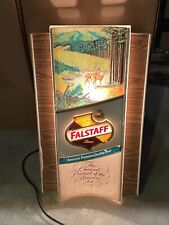Rare Falstaff Beer Deer in a Meadow Scene Lighted Sign picture