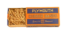 Vintage Antique Plymouth Rubber Bands #1 New Old Stock Full Box Advertising Prop picture