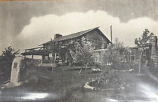 Log Cabin at Wyalusing Rocks on US 6 & 309 Wyalusing Pennsylvania Old Postcard picture