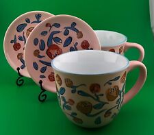 Opalhouse Tea Cup Pink Flowers Set for 2 picture