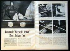 Thermodynamics Hilsch Tube Maxwell's Demon 1947 How-To build PLANS picture