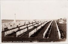Dochy Farm New British Cemetery Belgium Military Soldiers Graves RP Postcard H55 picture