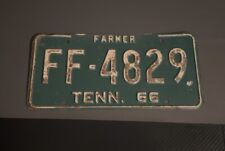 Vintage 1966 Tennessee Farmer License Plate 11224 picture