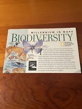 Vintage Millenium In Maps: Biodiversity National Geographic Map *GOOD CONDITION* picture